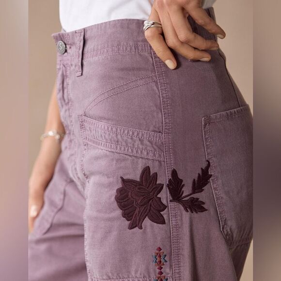 Sundance Shadow Garden Pants NEW with tags Size 14 Nougat - Picture 3 of 15
